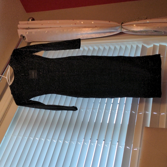 Midi dress black glittery - Picture 4 of 4